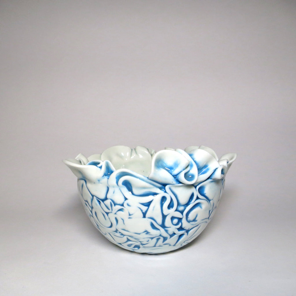 Handmade sculpted bowl